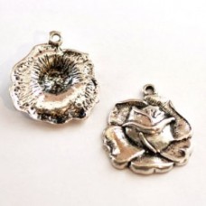 Metal Charm - Flowers 